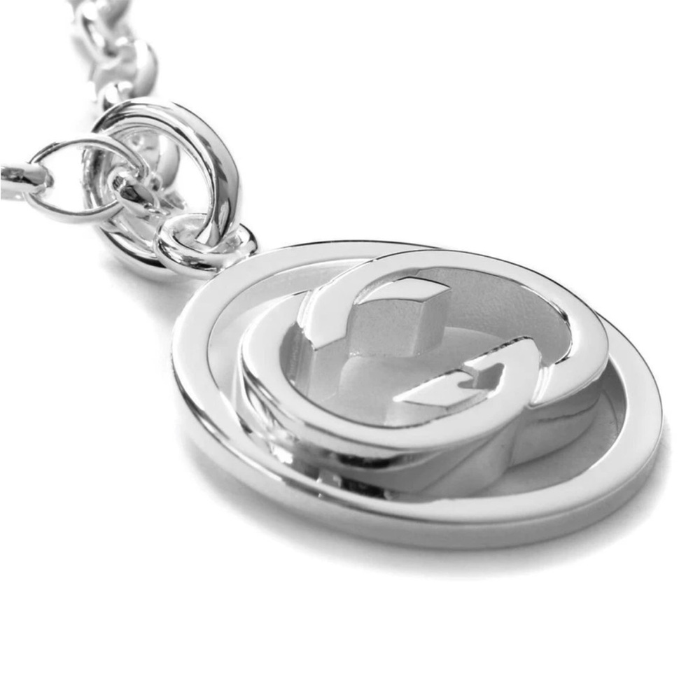 Gucci Silver G Pendant Necklace - Authentic
